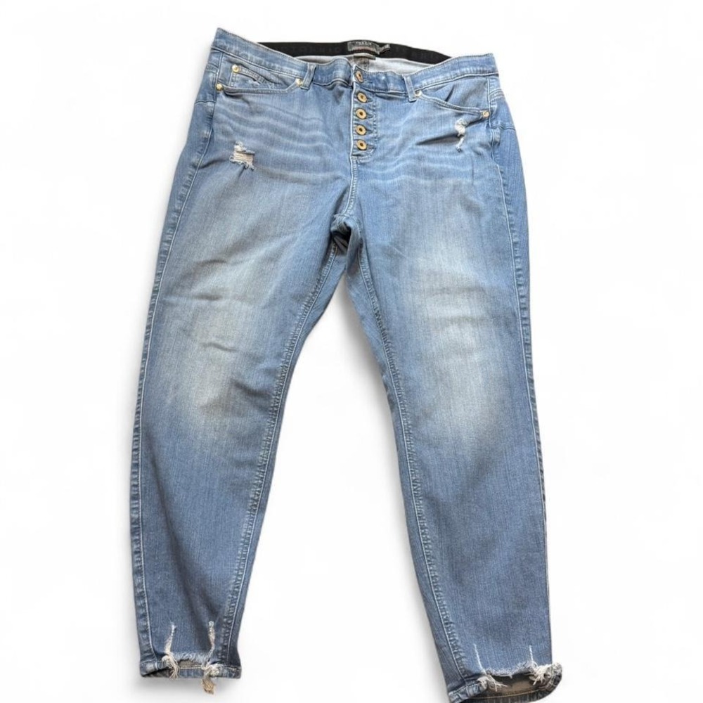 Torrid Bombshell High Rise Button Fly Skinny Jeans, Women's Size 20R